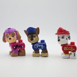 Mega Bloks Paw Patrol The Movie: Sky, Chase and Marshall, 4 translucent bloks